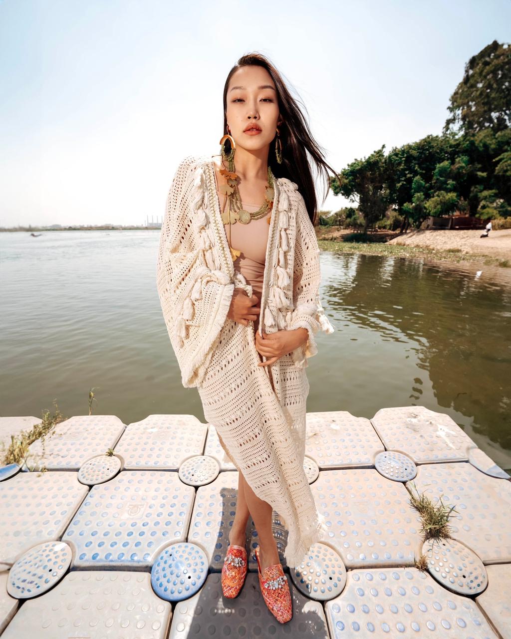 Marina Cardigan – Beige Crochet