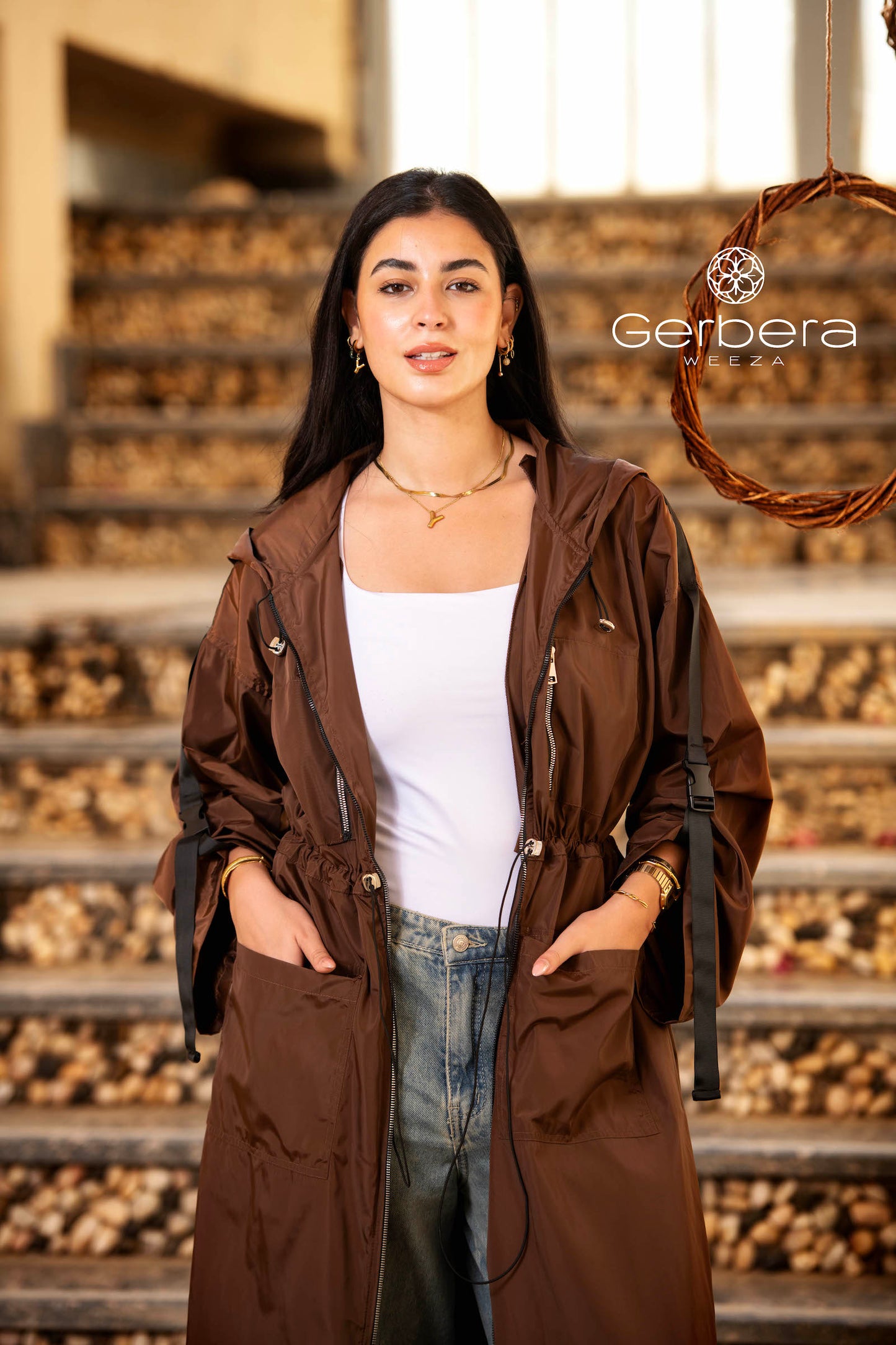 Maxi Waterproof Hooded Coat