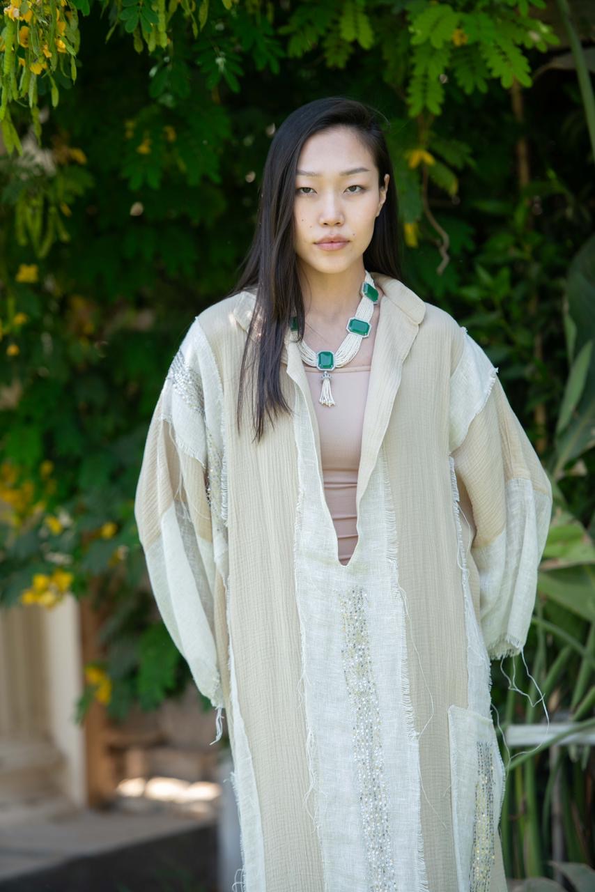 Lutafa Dress – Beige