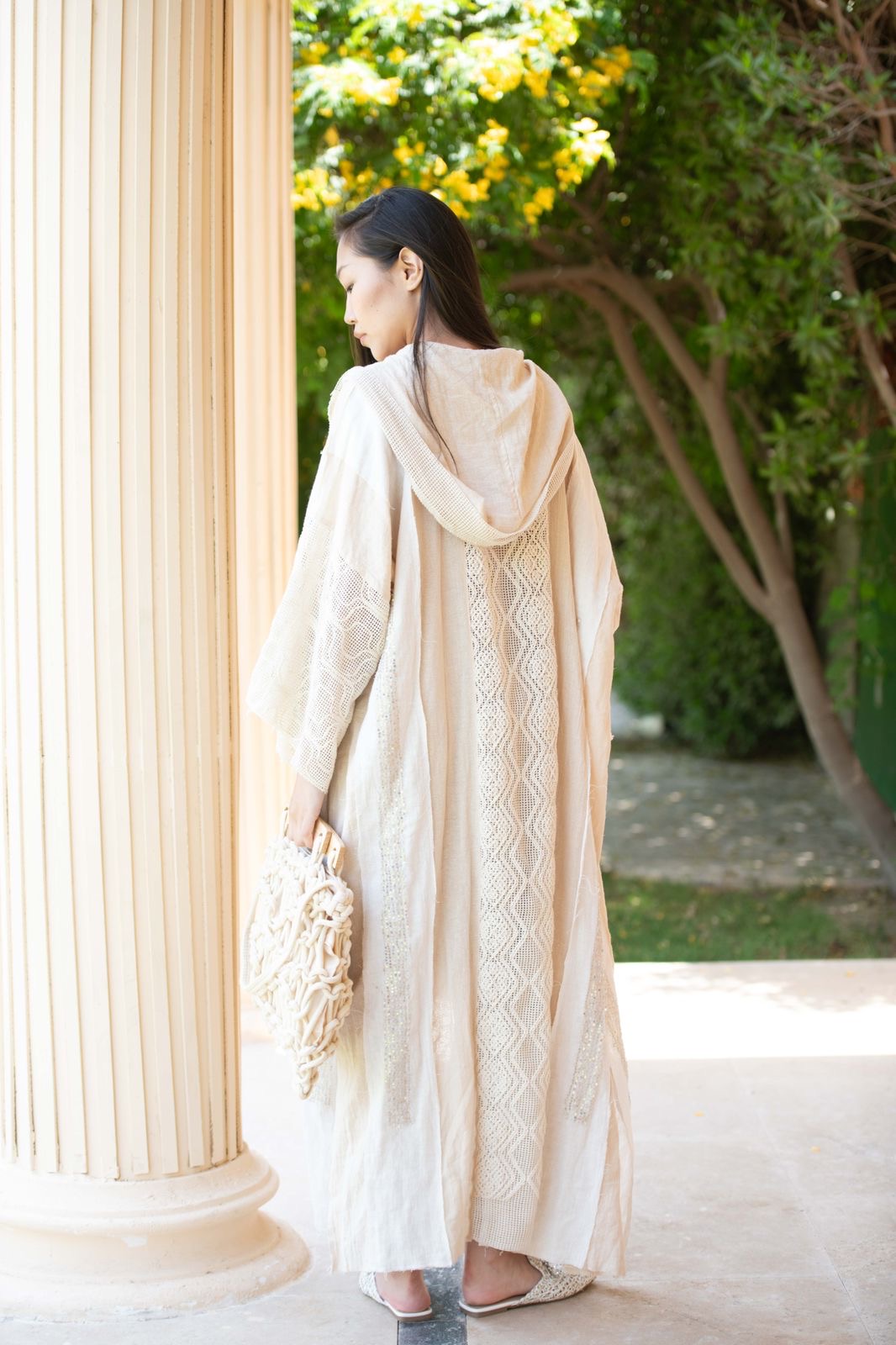 Sahary Cardigan – Off-White & Beige