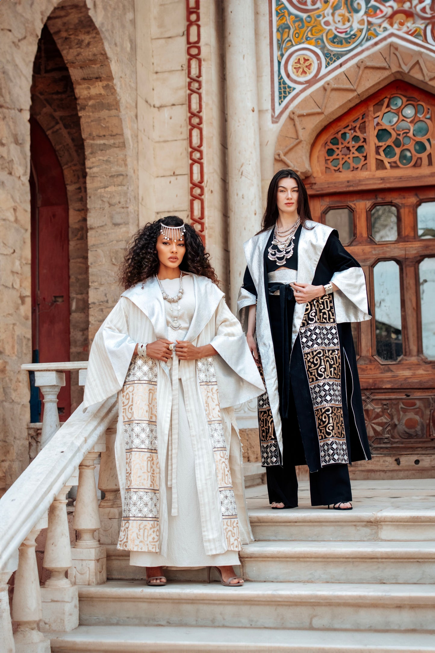 Bilsan Black Kaftan – Hand-Embroidered Luxury