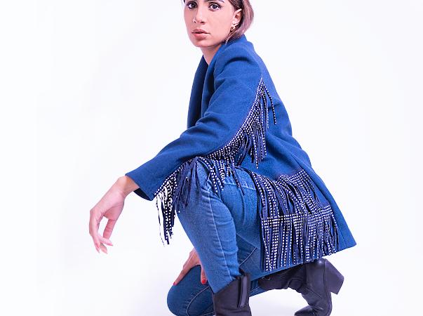 Wool Jacket with Fringe Details