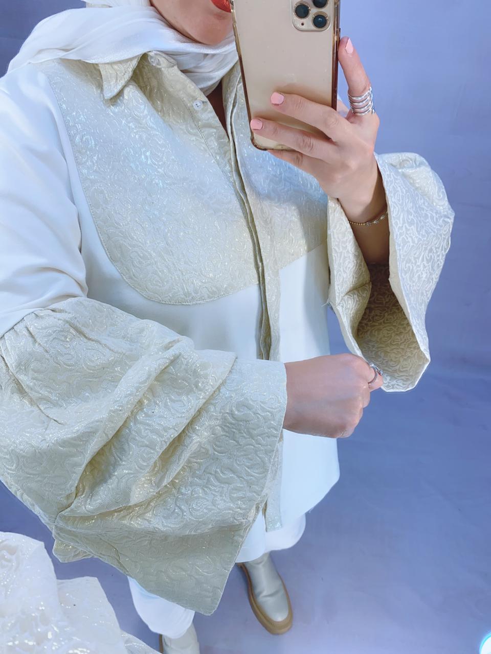 Cotton Brocade Blouse