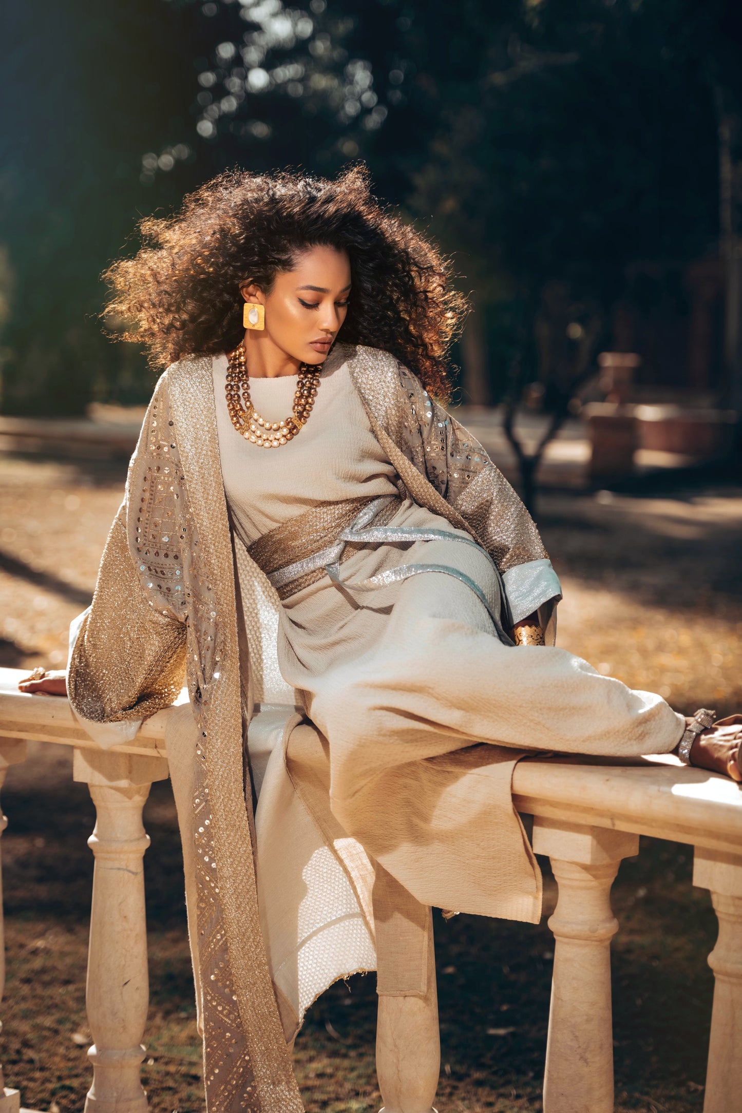 Kashkha Kaftan – Luxury Embroidered Linen