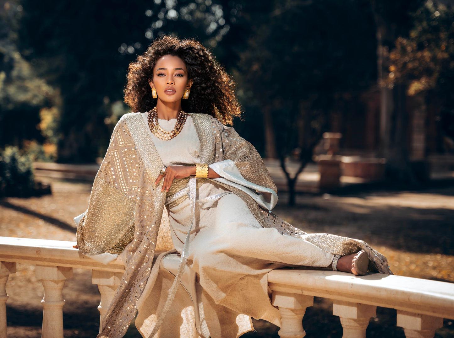 Kashkha Kaftan – Luxury Embroidered Linen