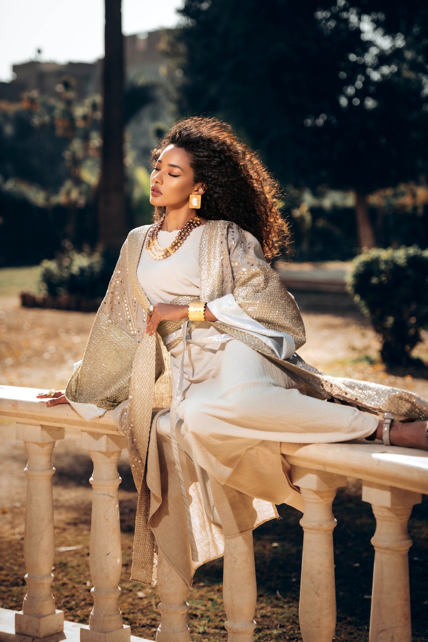 Kashkha Kaftan – Luxury Embroidered Linen