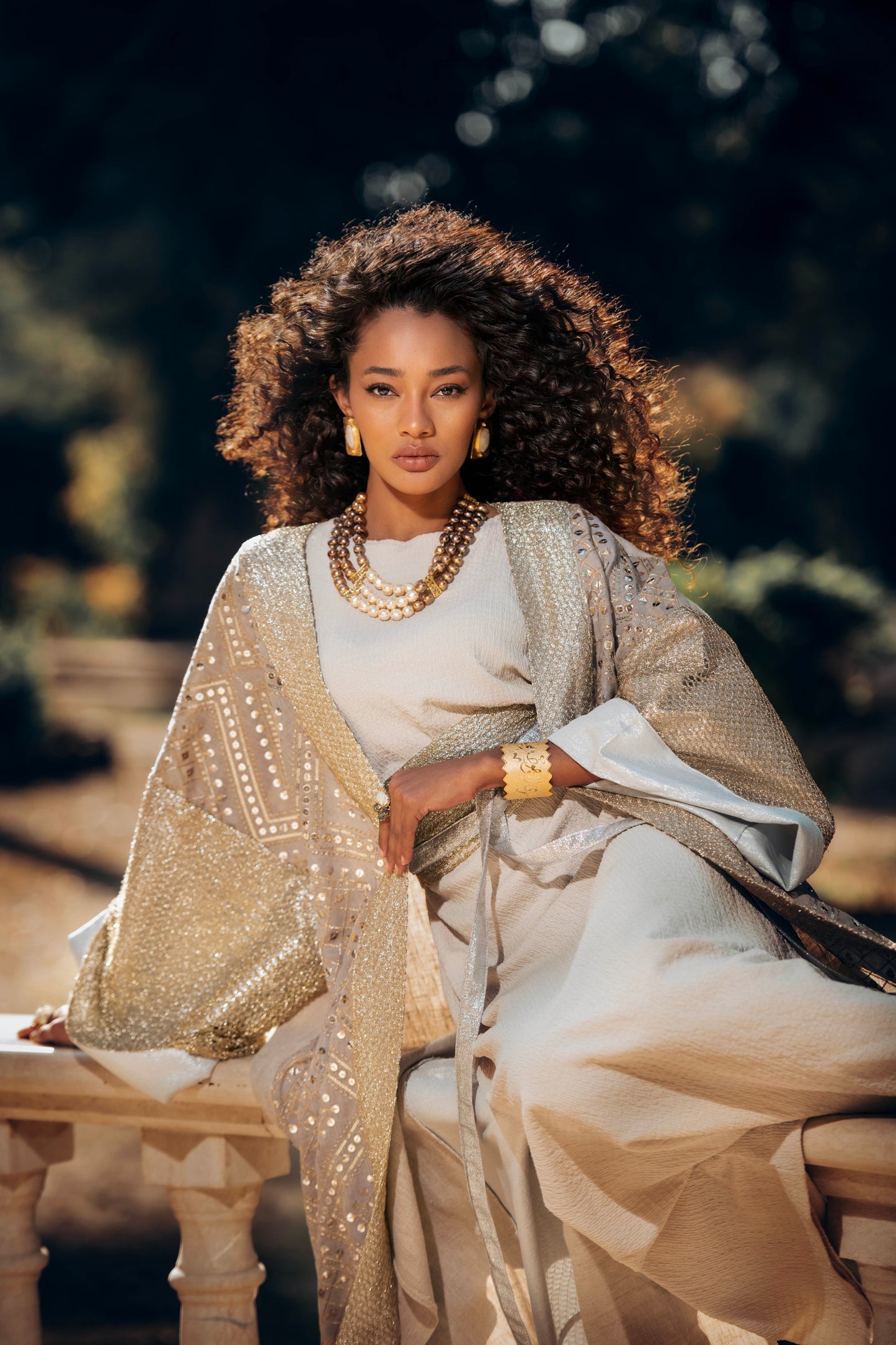 Kashkha Kaftan – Luxury Embroidered Linen