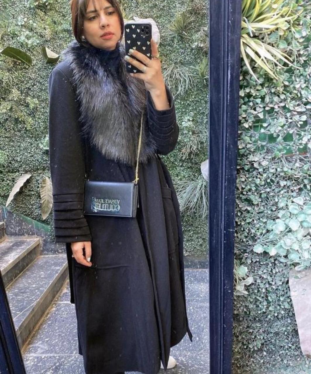 Wool Coat with Faux Fur Lining