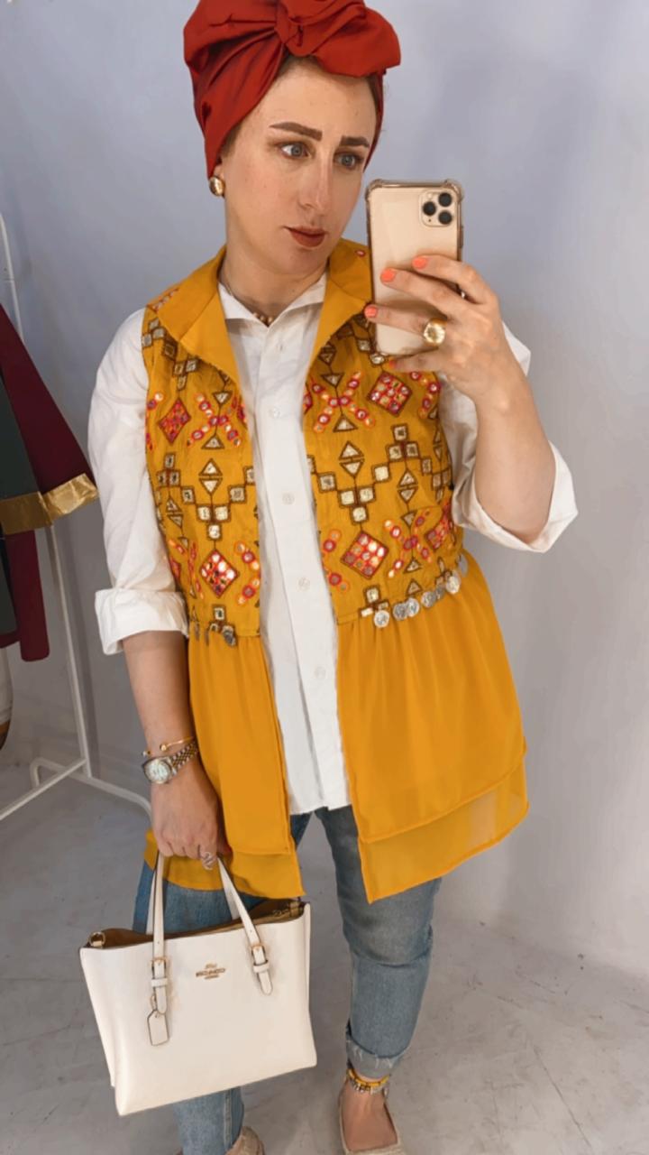 Embroidered Indian Vest