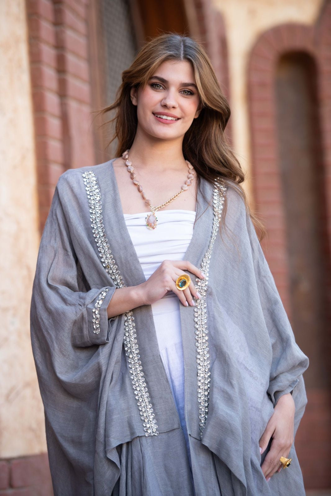 Gray Almuz kaftan