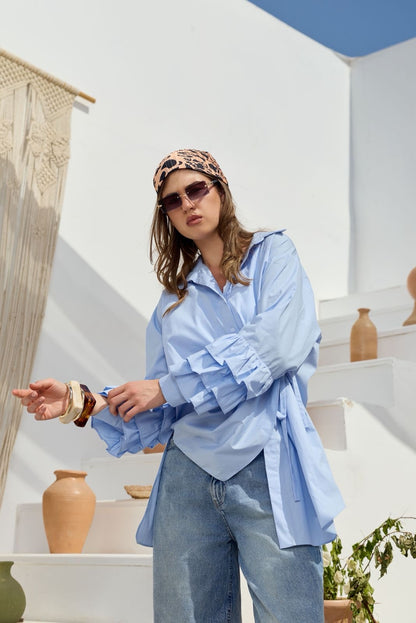 Solis baby blue shirt