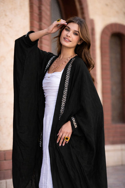 Black Almuz kaftan