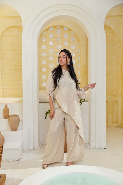 Nova embroidered linen set
