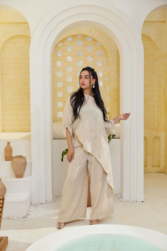 Nova embroidered linen set