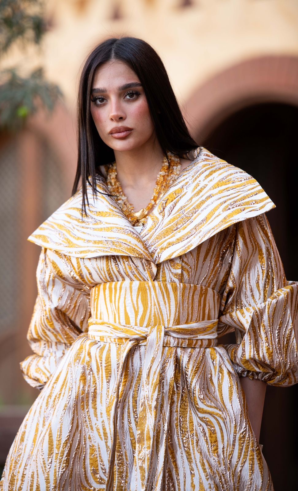 Princess dress kaftan gold