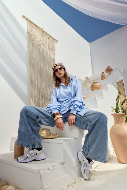 Solis baby blue shirt