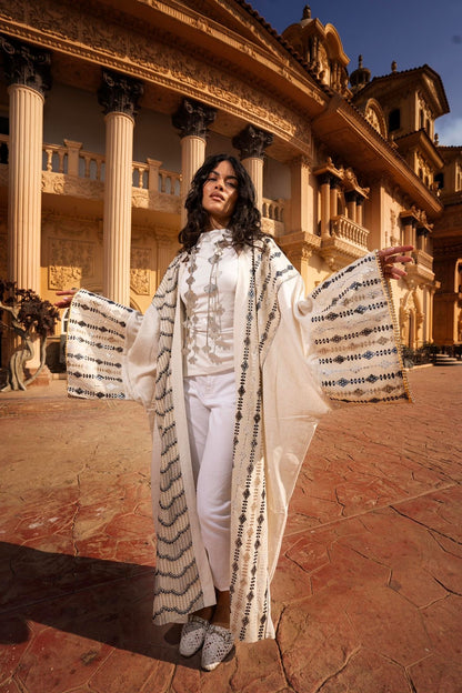 Zwena kaftan beige
