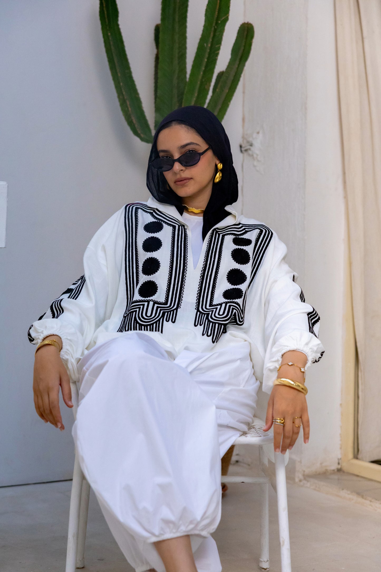 White Eclipse Blouse