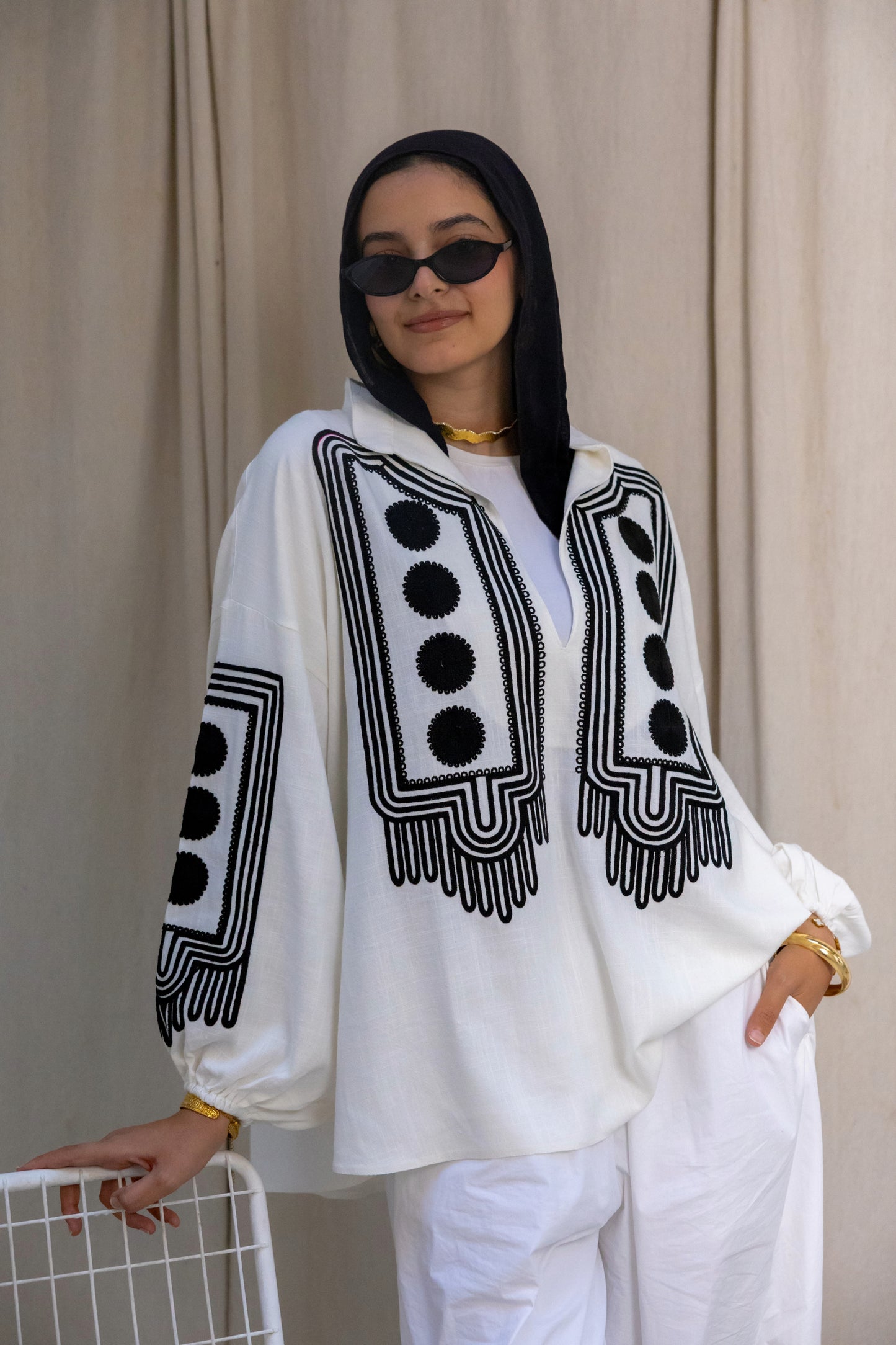 White Eclipse Blouse