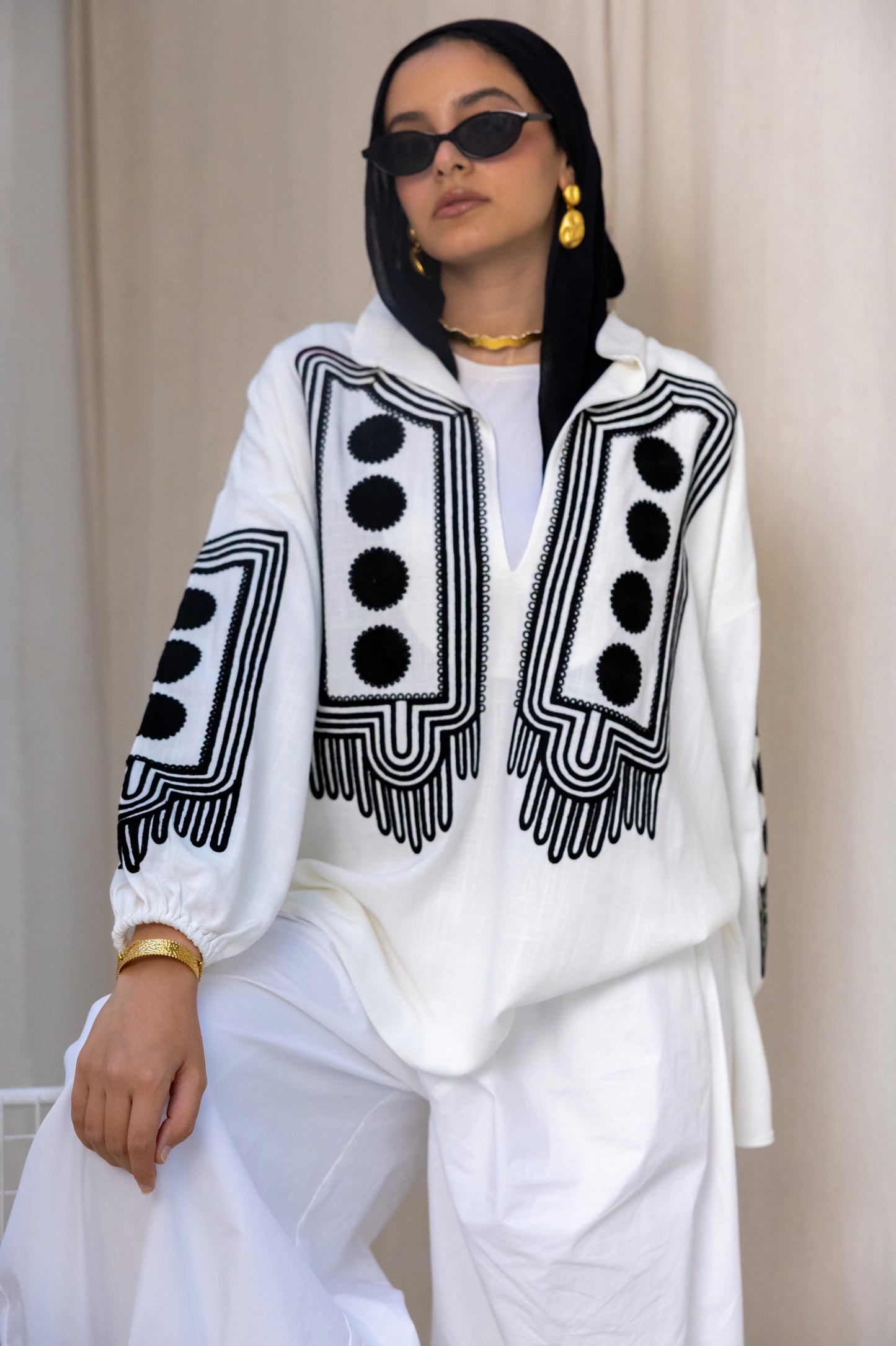 White Eclipse Blouse