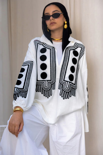 White Eclipse Blouse