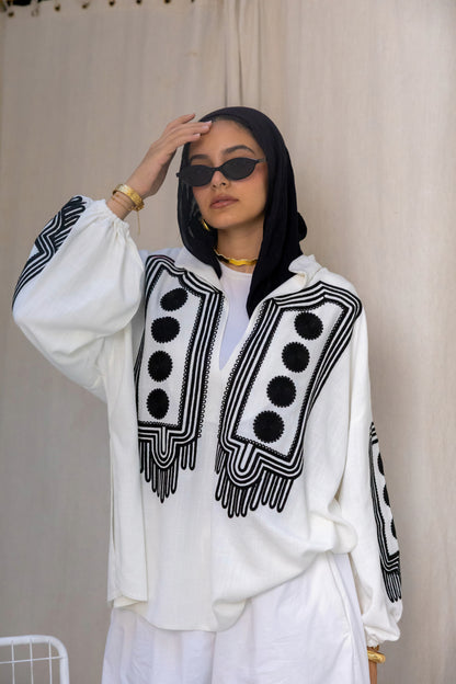 White Eclipse Blouse