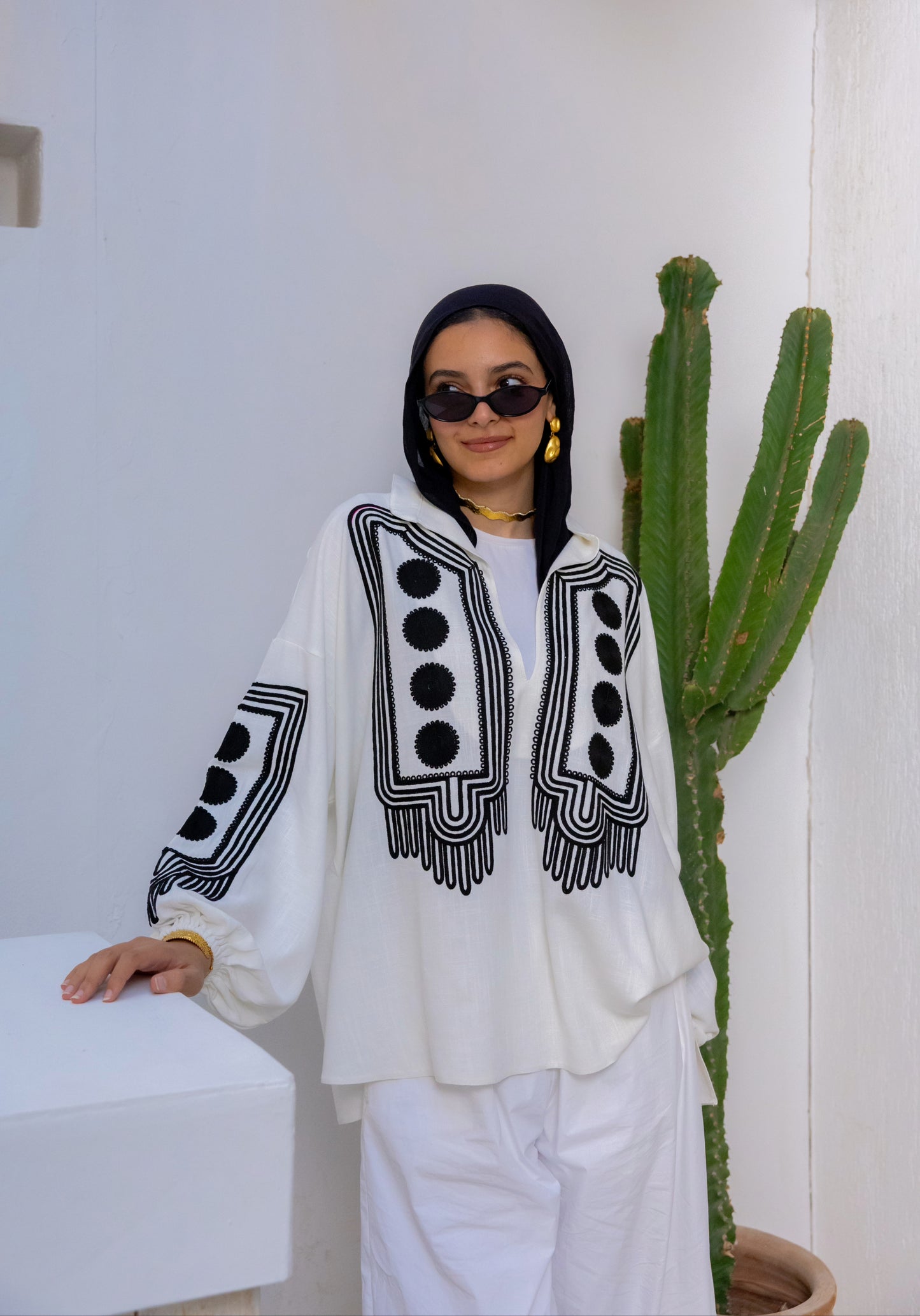 White Eclipse Blouse