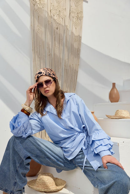 Solis baby blue shirt