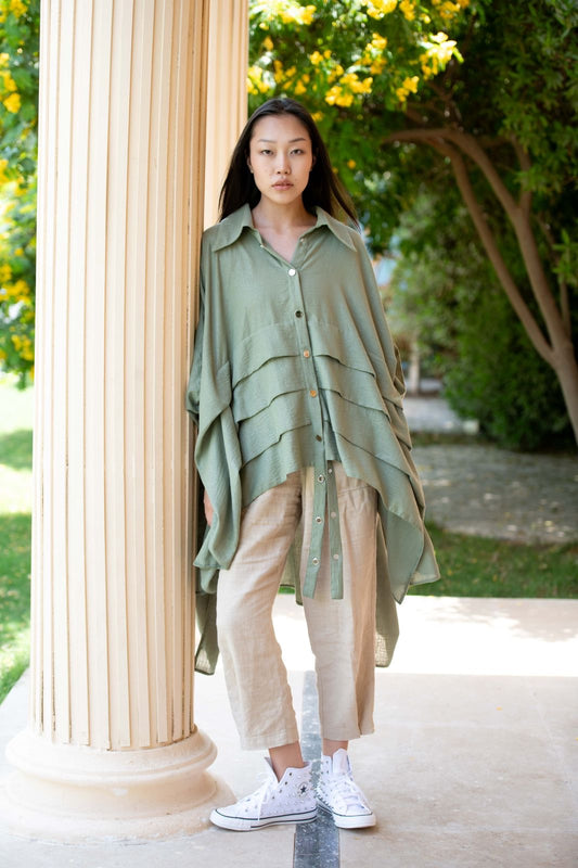 Marseille Olive Green Blouse