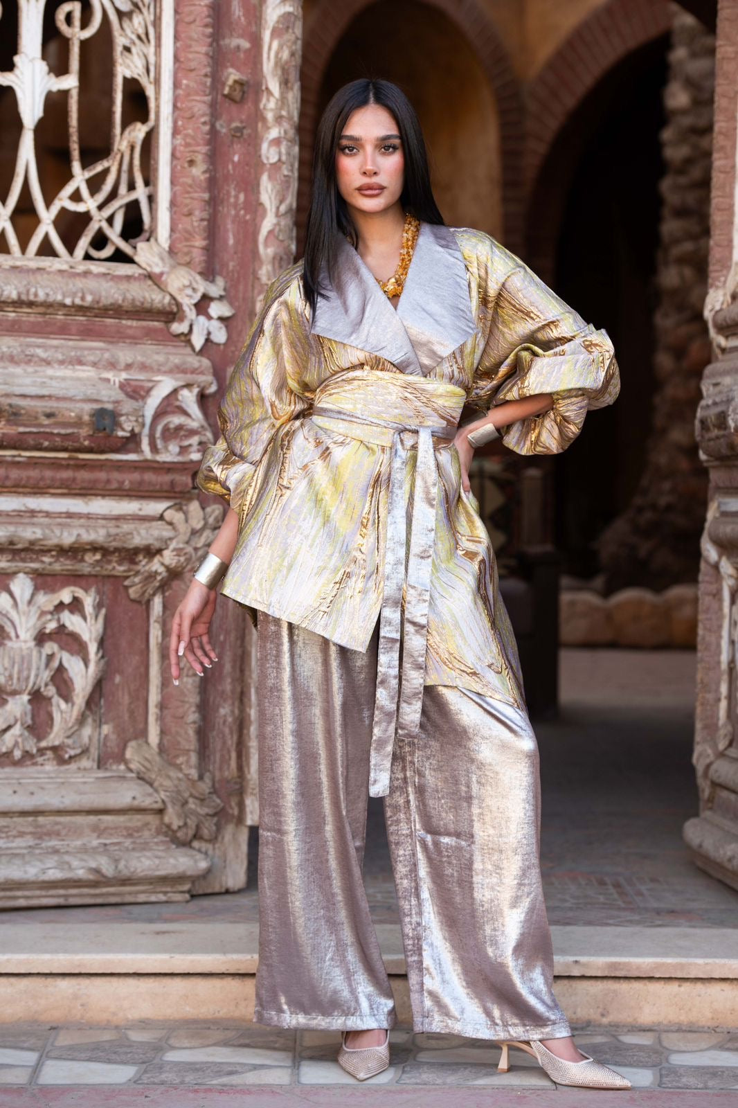 Gharam set light Green