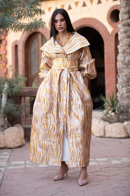 Princess dress kaftan gold
