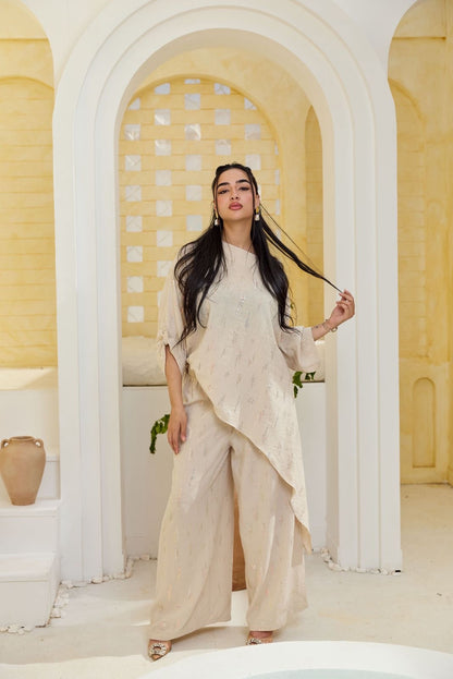 Nova embroidered linen set