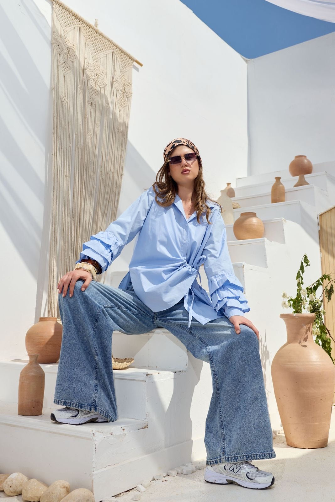 Solis baby blue shirt