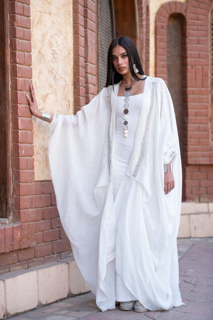 White Almuz kaftan
