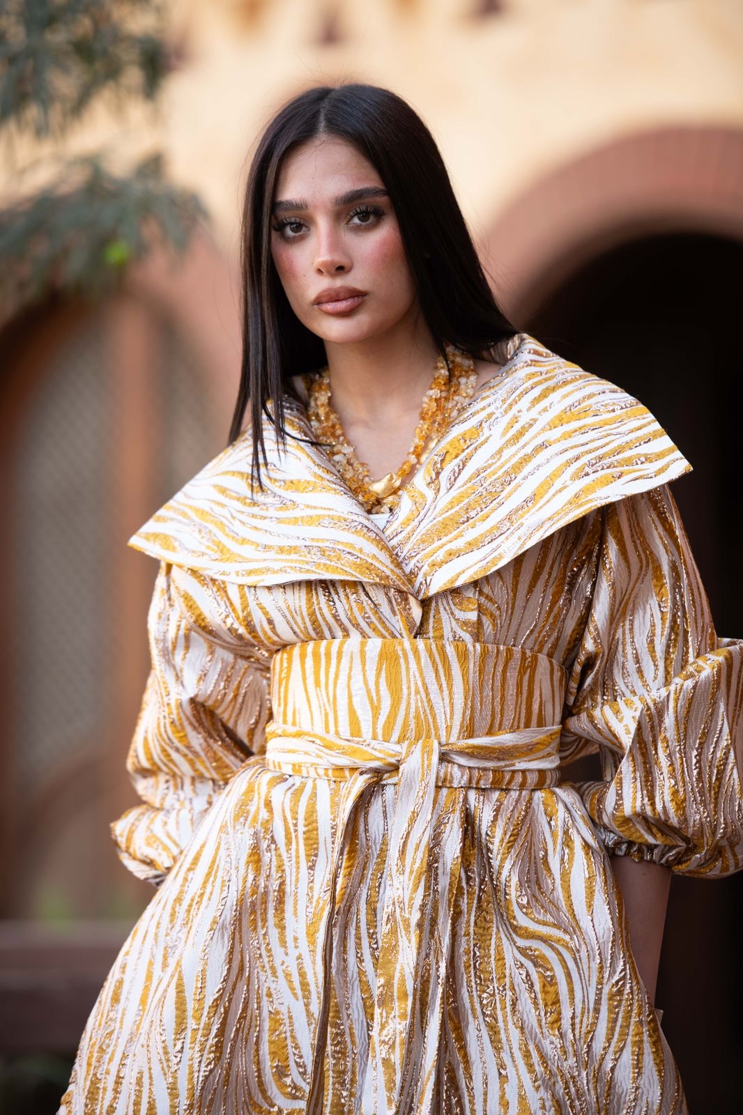 Princess dress kaftan gold