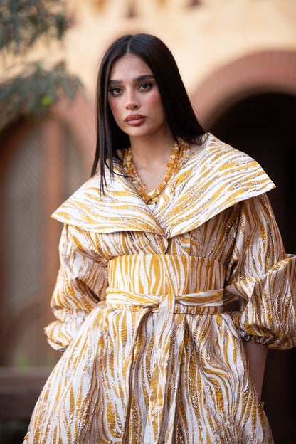 Princess dress kaftan gold