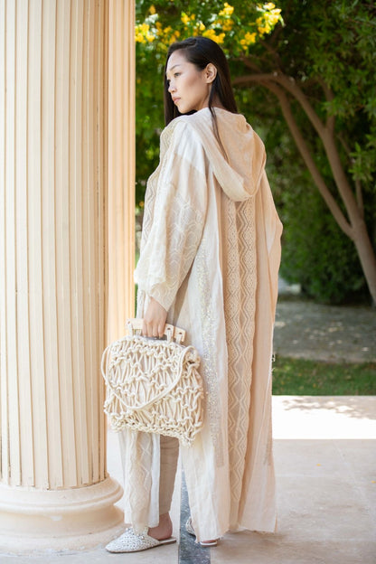 Sahary Cardigan – Off-White & Beige