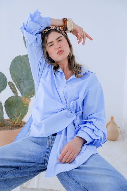 Solis baby blue shirt