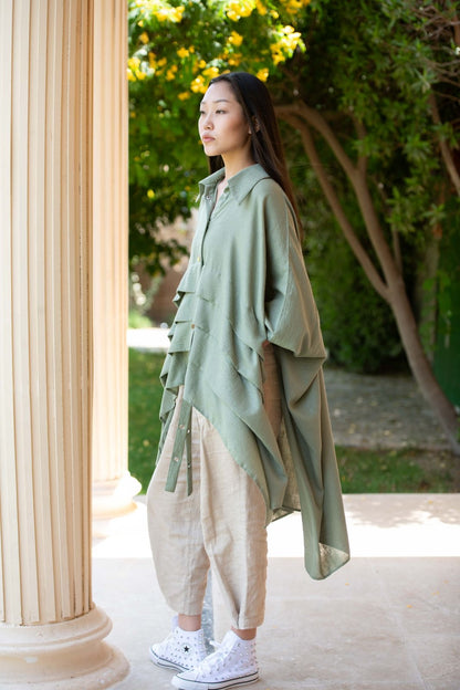 Marseille Olive Green Blouse
