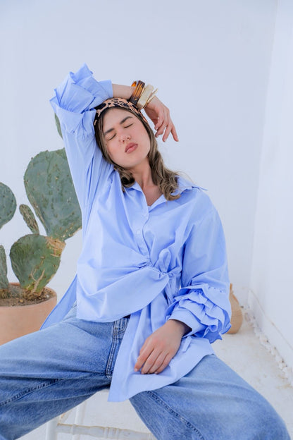 Solis baby blue shirt
