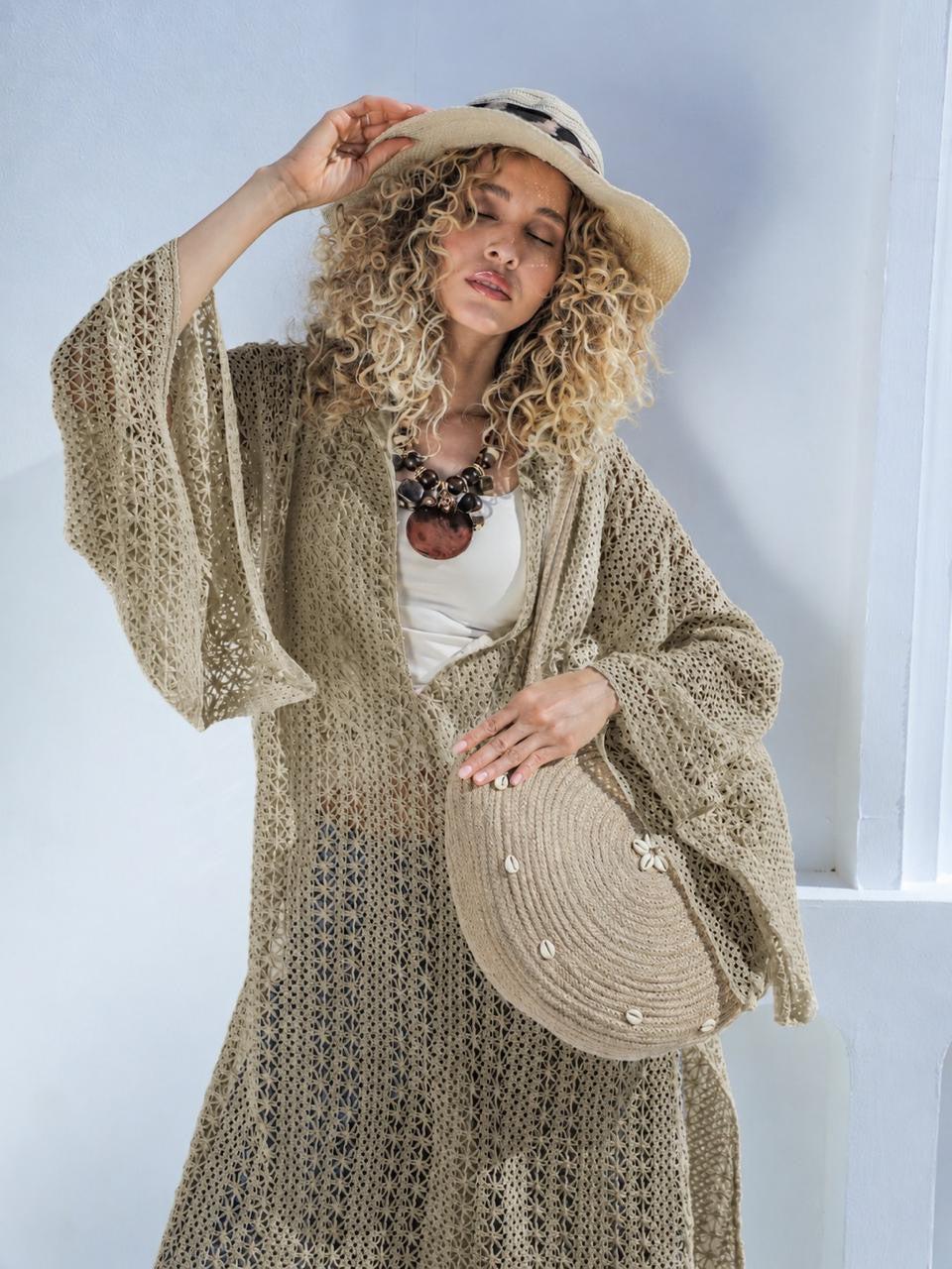 Herrera Cover-Up Dress light olive