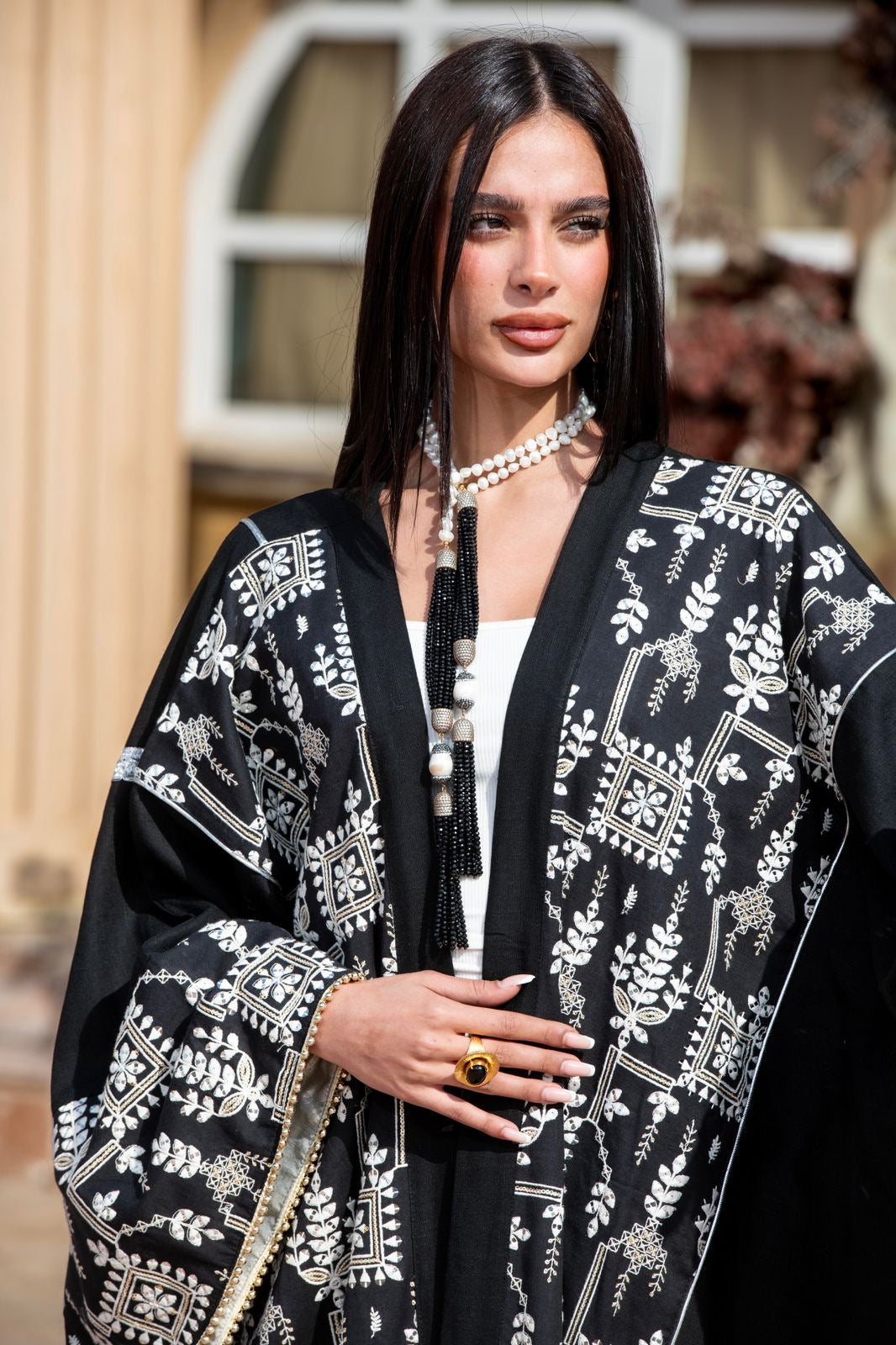 Zwena kaftan black