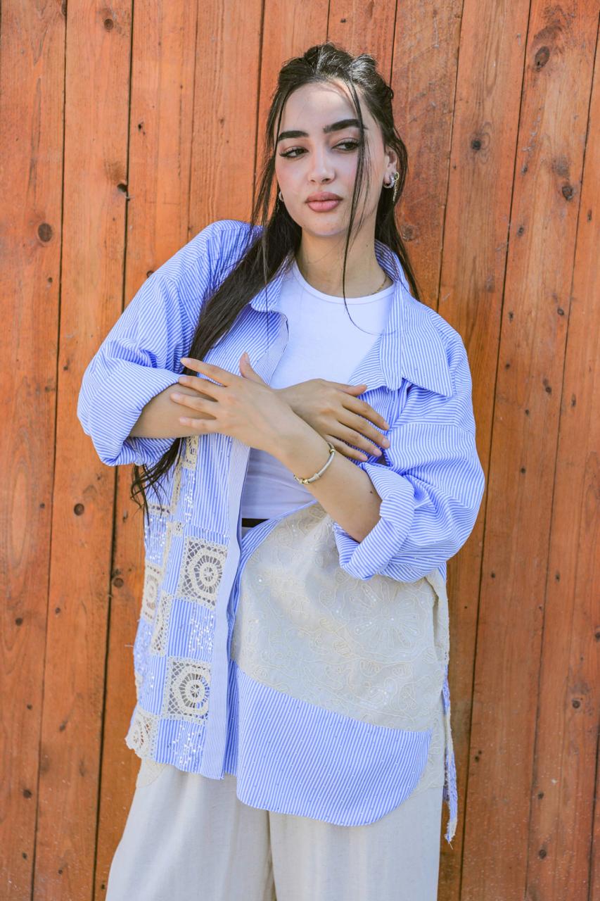 Sky Bloom Short Shirt