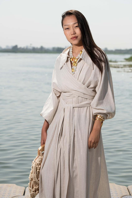 Linen Grace Dress – Effortless Elegance