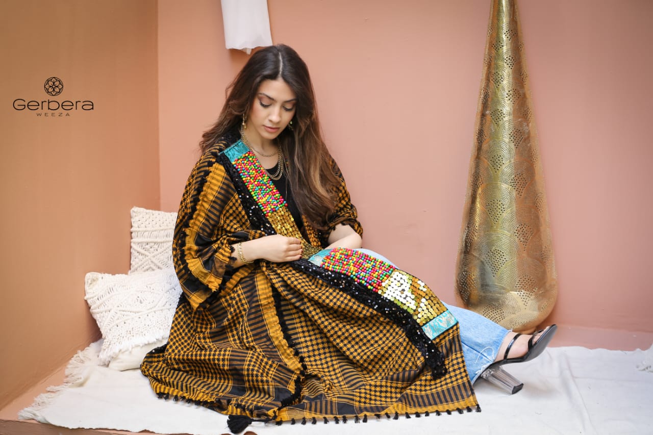 Hand-Embroidered Kaftan