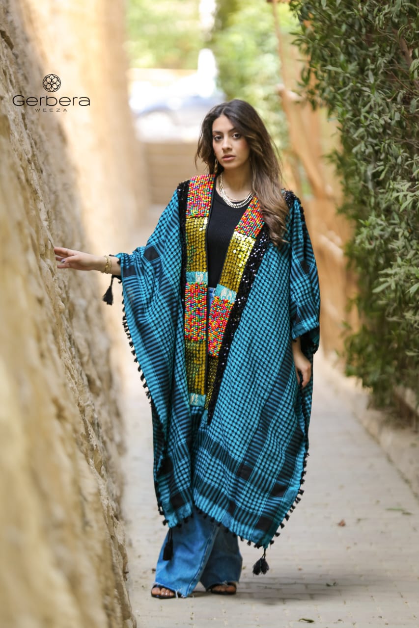 Hand-Embroidered Kaftan