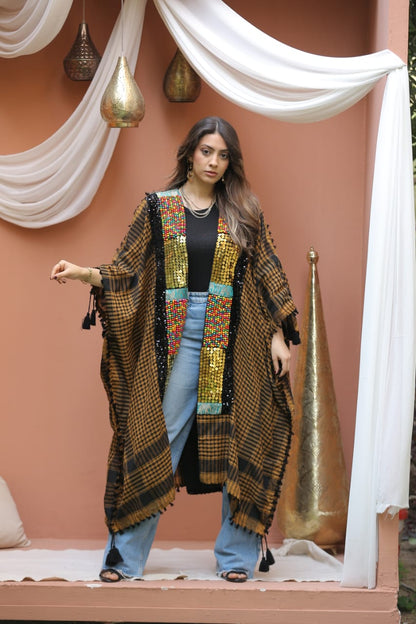 Hand-Embroidered Kaftan