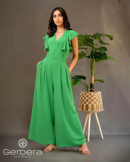 Synthetic Linen Jumpsuit