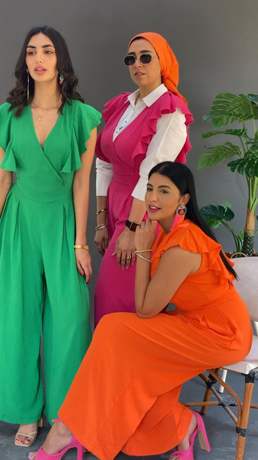 Synthetic Linen Jumpsuit