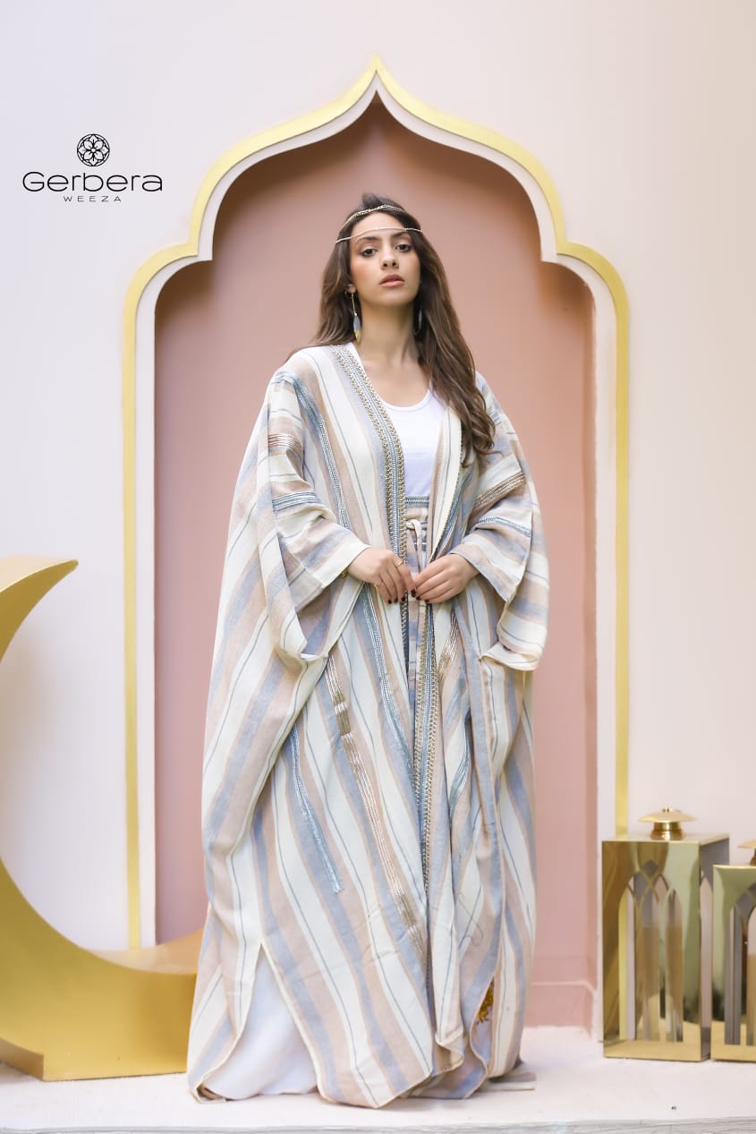 Embroidered Linen Kaftan